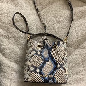 Michael kors python embossed crossbody bag